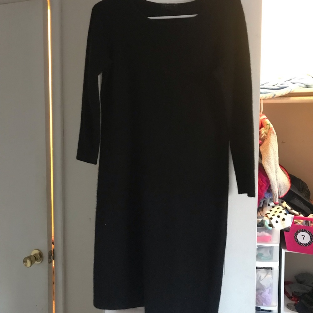 100% Cashmere Charter Club Black Dress